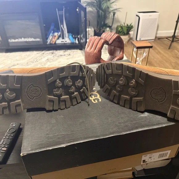 Moncler Tan Suede Men's Boots - Picture 3 of 5